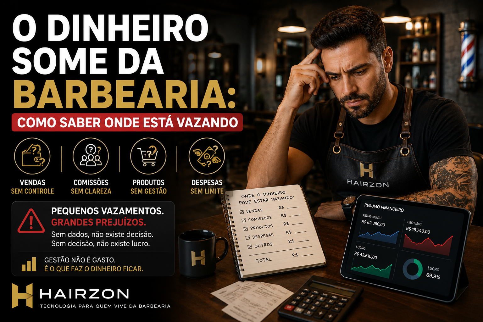 O dinheiro some da barbearia: como saber onde está vazando