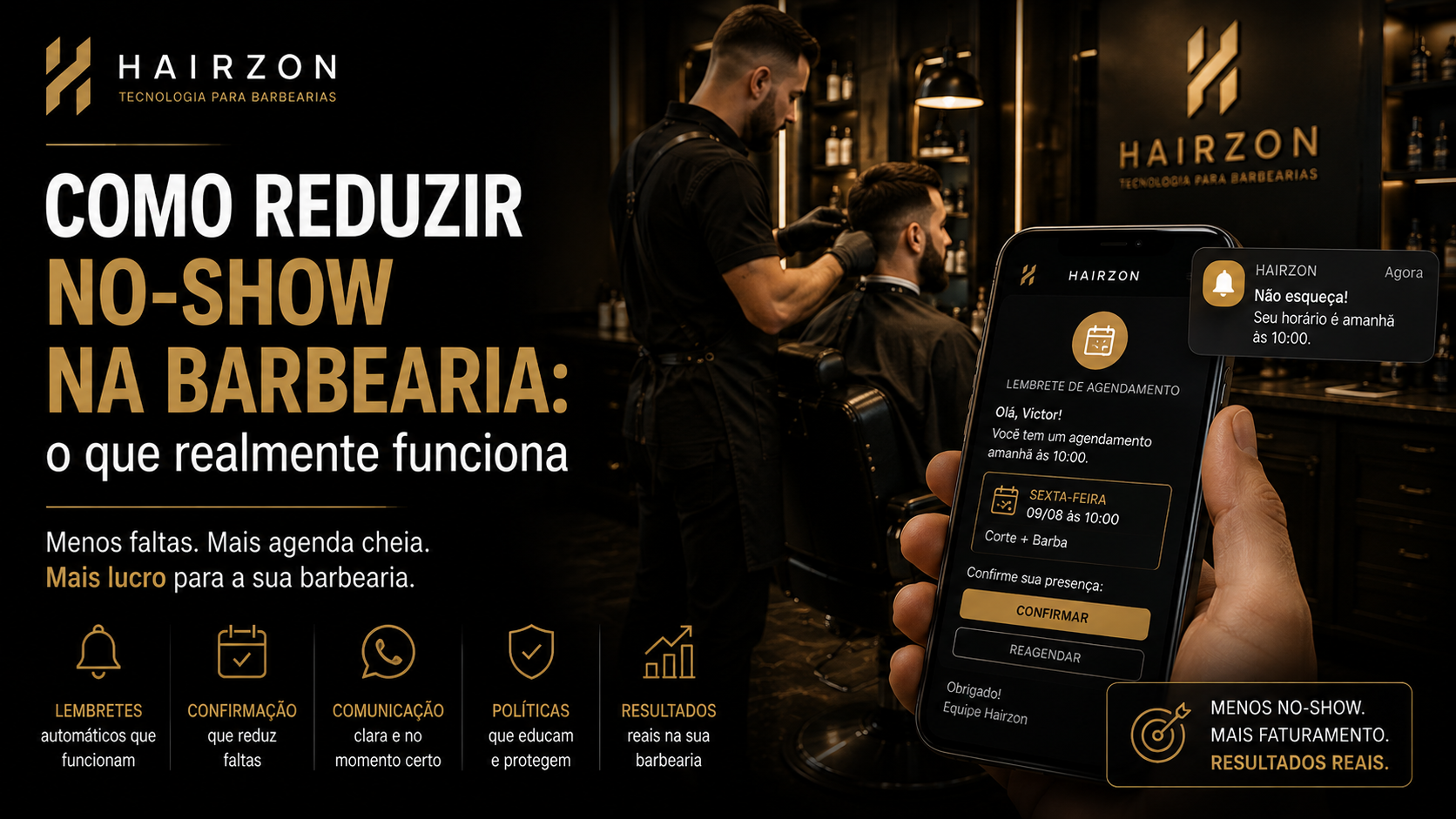 Como reduzir no-show na barbearia: o que realmente funciona