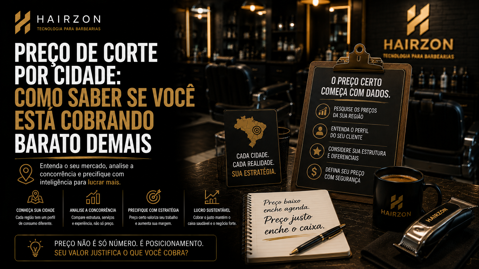 Mapa de bairro com ícones de barbearias representando pesquisa de preço de corte por região