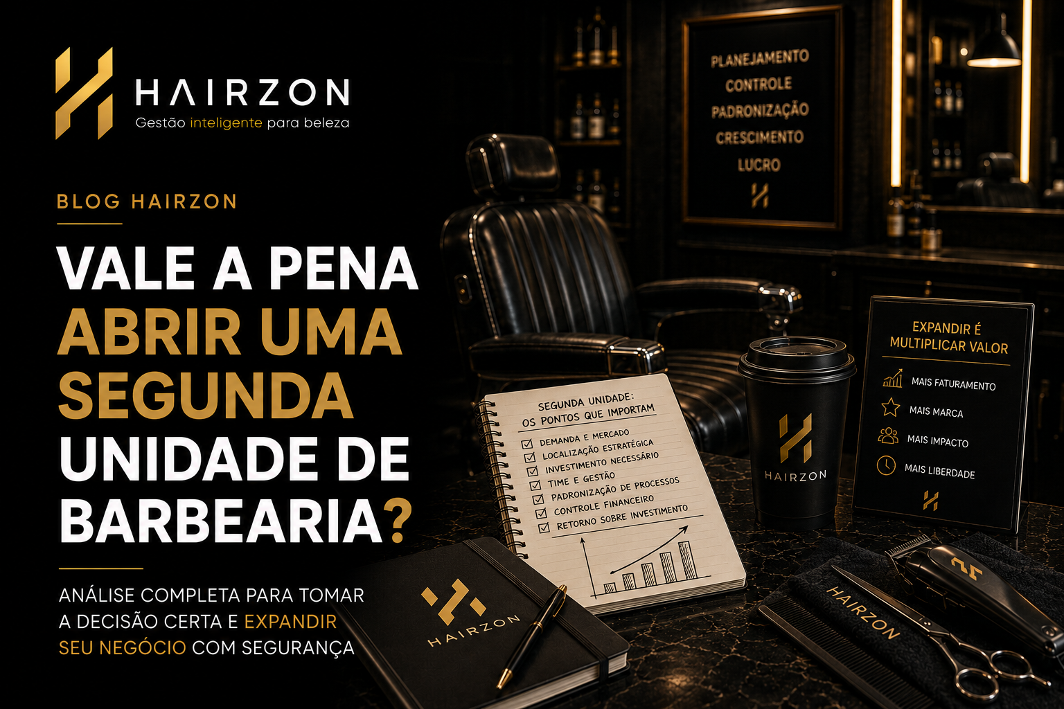 Dono de barbearia comparando o desempenho de duas unidades diferentes em um tablet